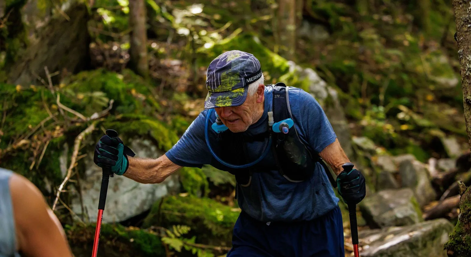 Runners in the North Woods on the Kilkenny Ridge Race