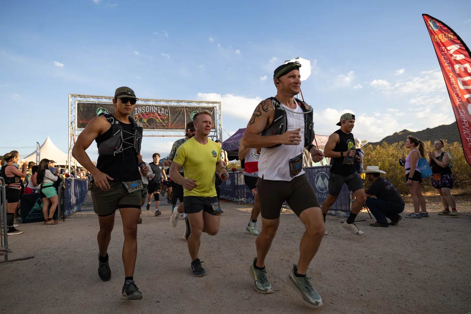 Start and finish area at the Sinister Night Runs