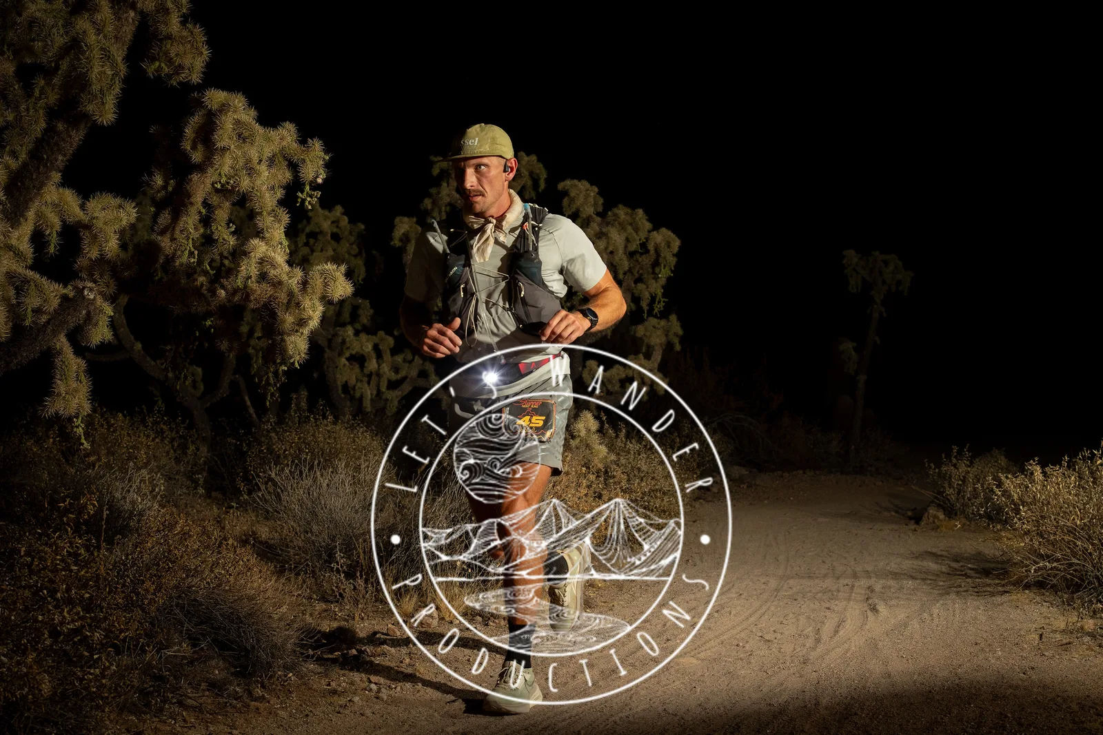 Runners at the Stunner Night Runs in Usery Mountain Regional Park