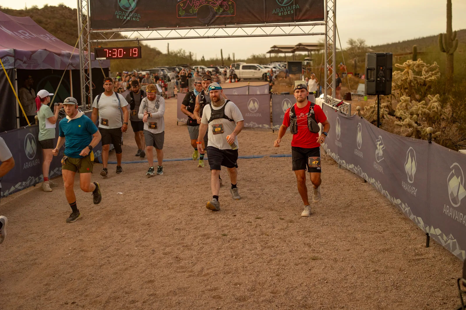 Start of the Stunner Night Runs in Usery Mountain Regional Park