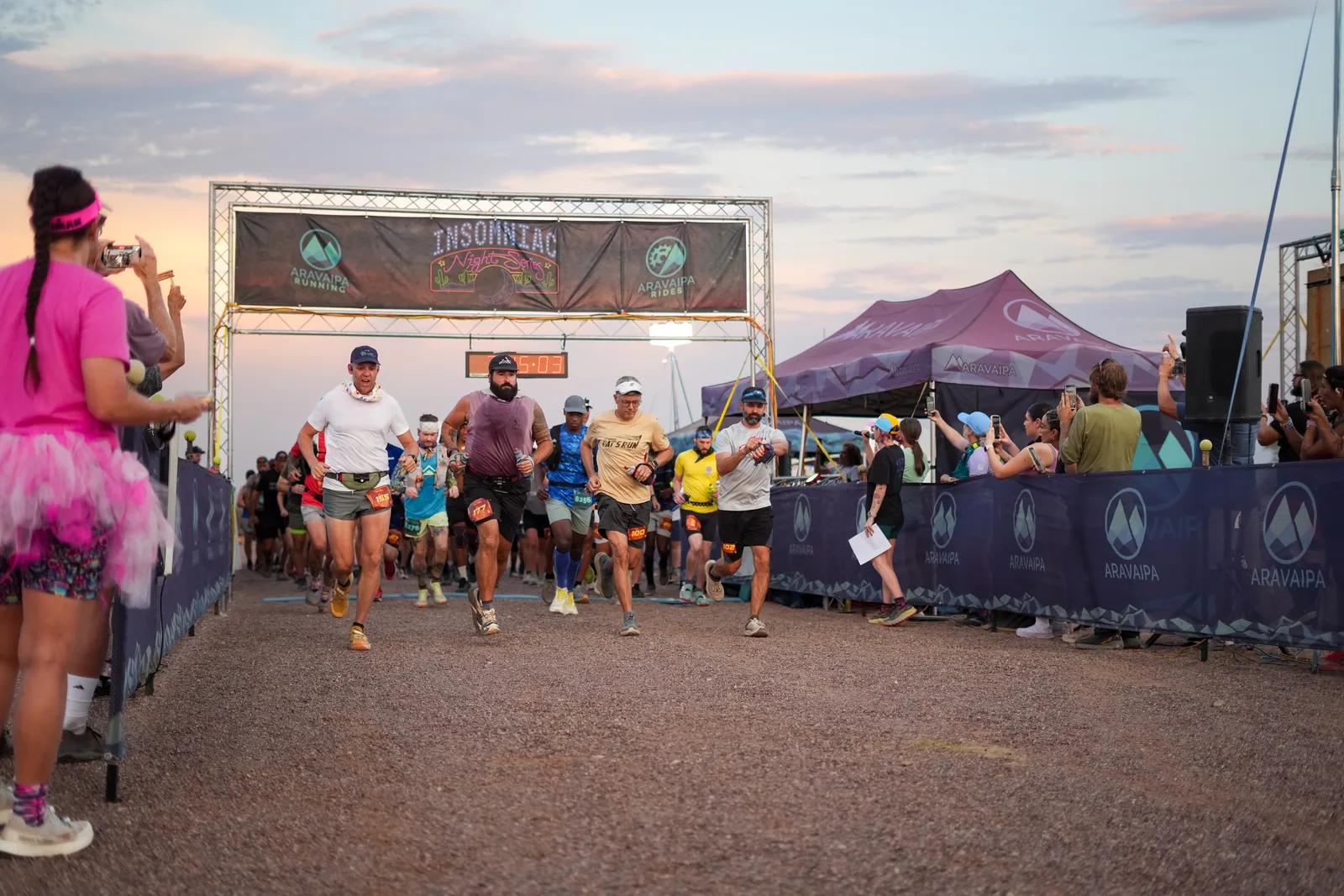 Start of the Vertigo Night Runs in White Tank Mountain Regional Park