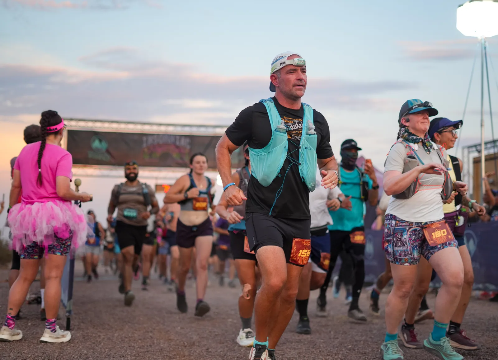 Start of the Vertigo Night Runs in White Tank Mountain Regional Park