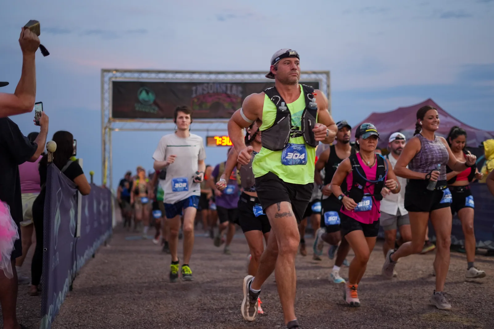 Start of the Vertigo Night Runs in White Tank Mountain Regional Park