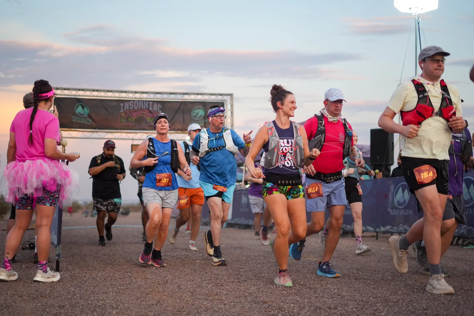 Start of the Vertigo Night Runs in White Tank Mountain Regional Park
