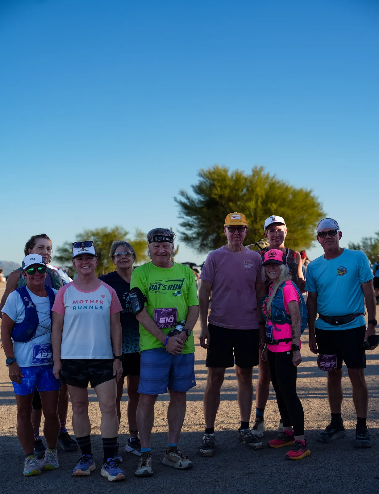 Start of the Javelina Jangover Night Runs in McDowell Mountain Regional Park