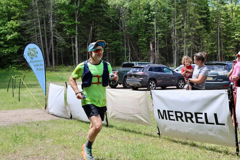 A runner finishing at Valley Spur