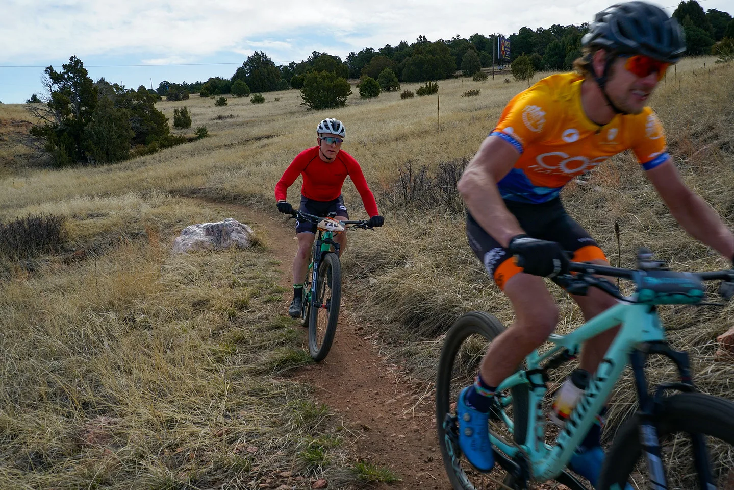 Riders on the Royal Gorge Groove course in Royal Gorge Park