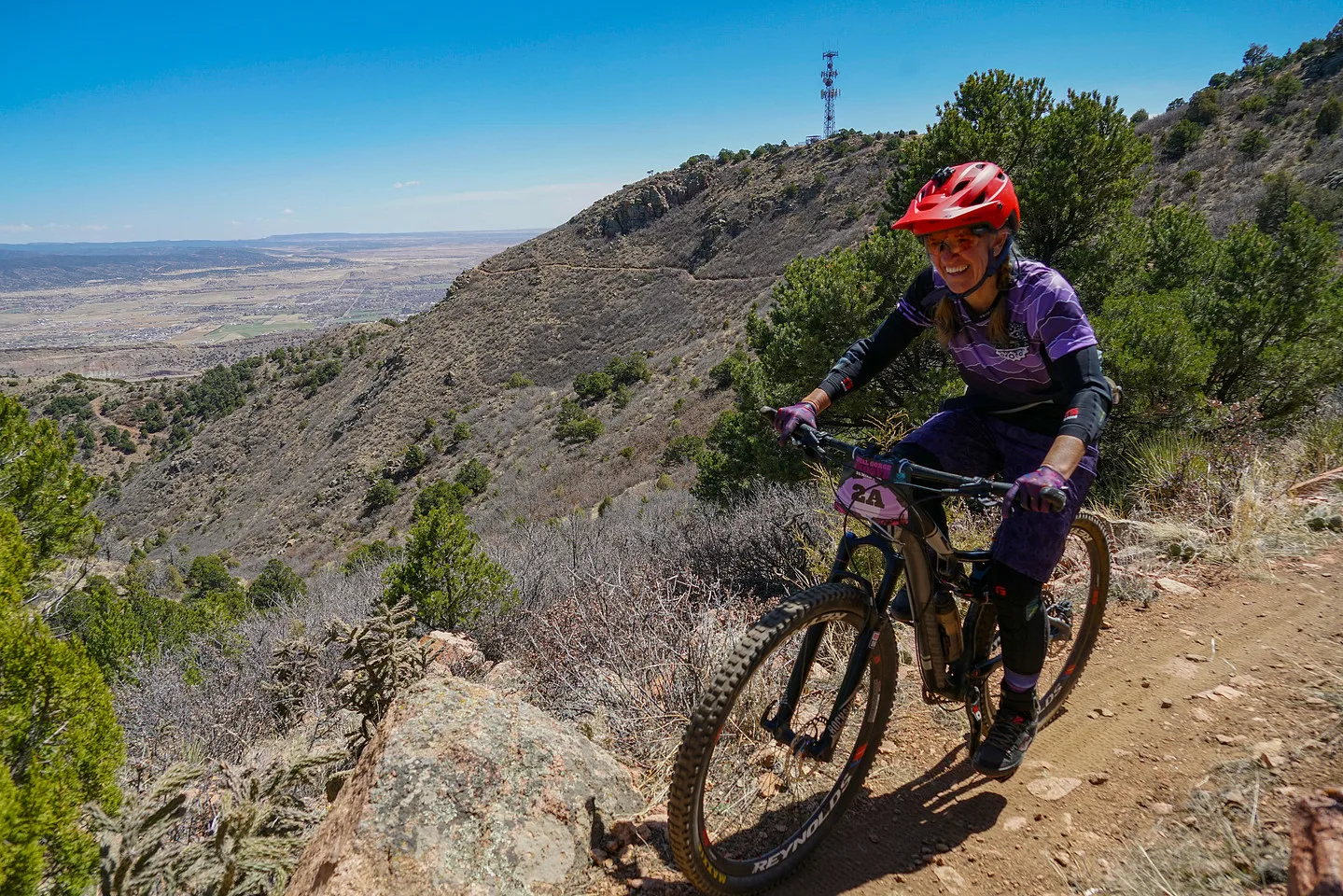 Riders on the Royal Gorge Groove course in Royal Gorge Park