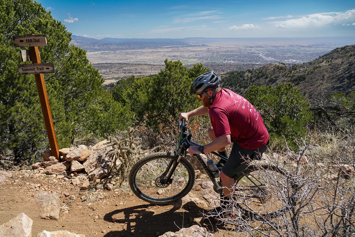 Riders on the Royal Gorge Groove course in Royal Gorge Park