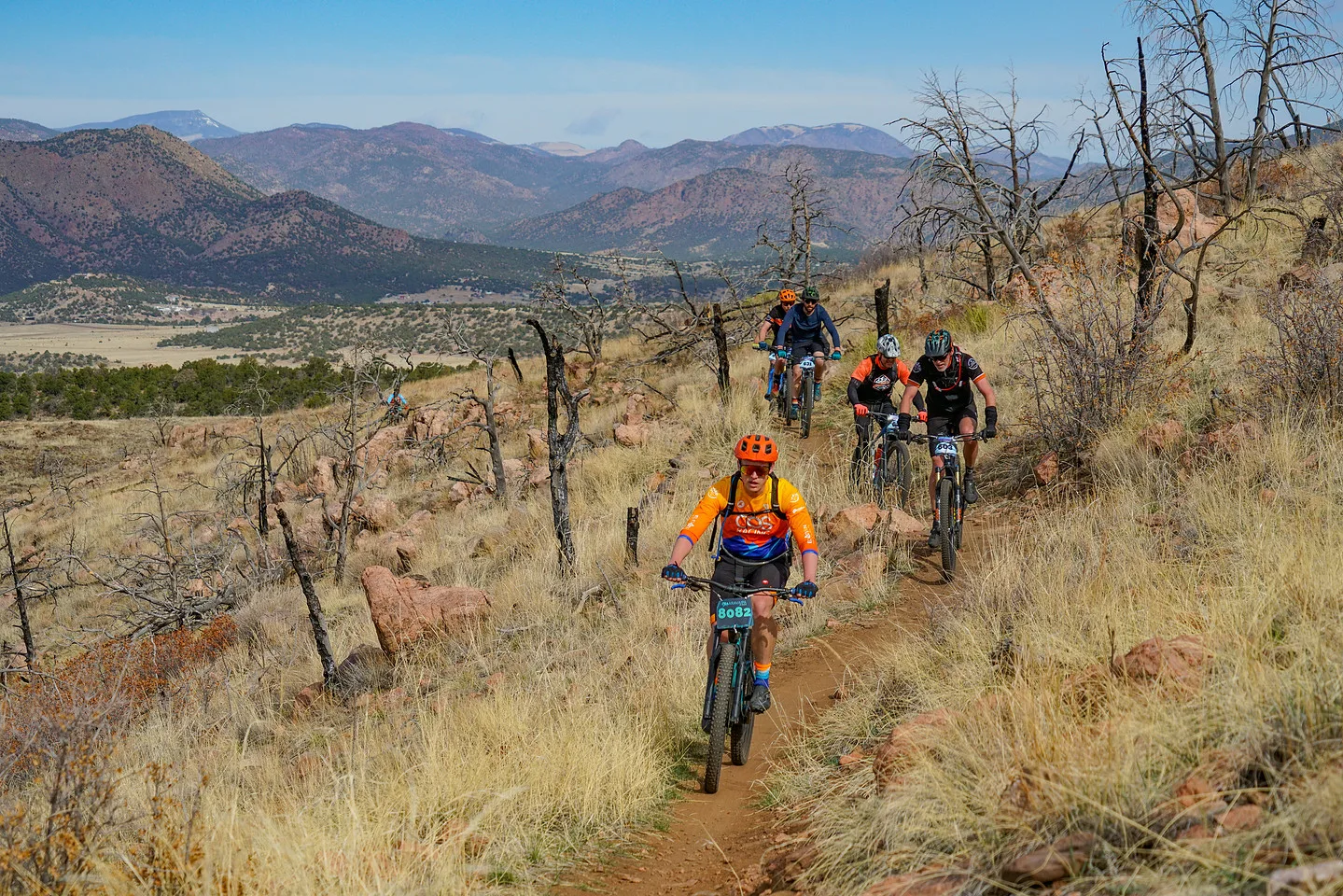Riders on the Royal Gorge Groove course in Royal Gorge Park