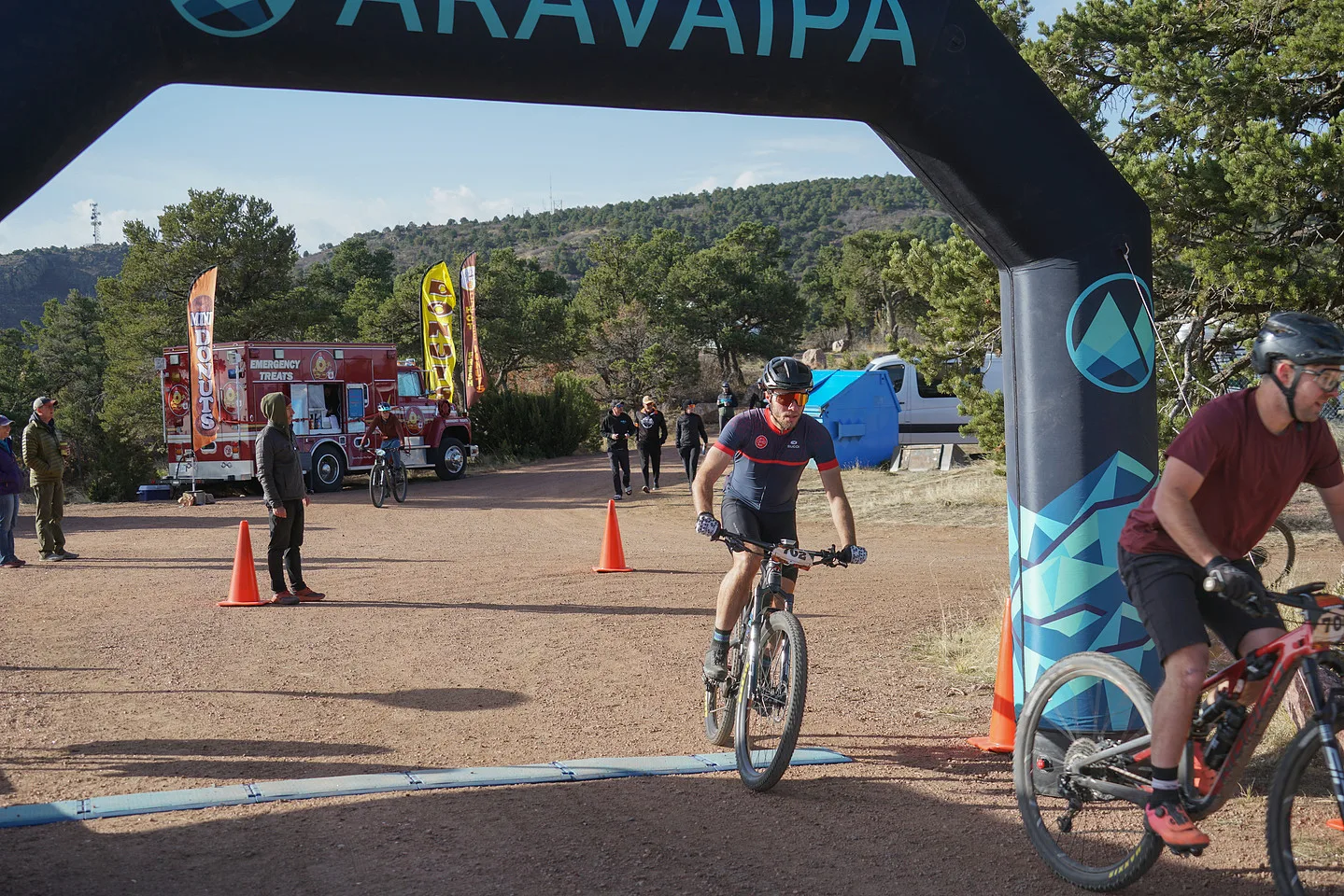 Riders on the Royal Gorge Groove course in Royal Gorge Park