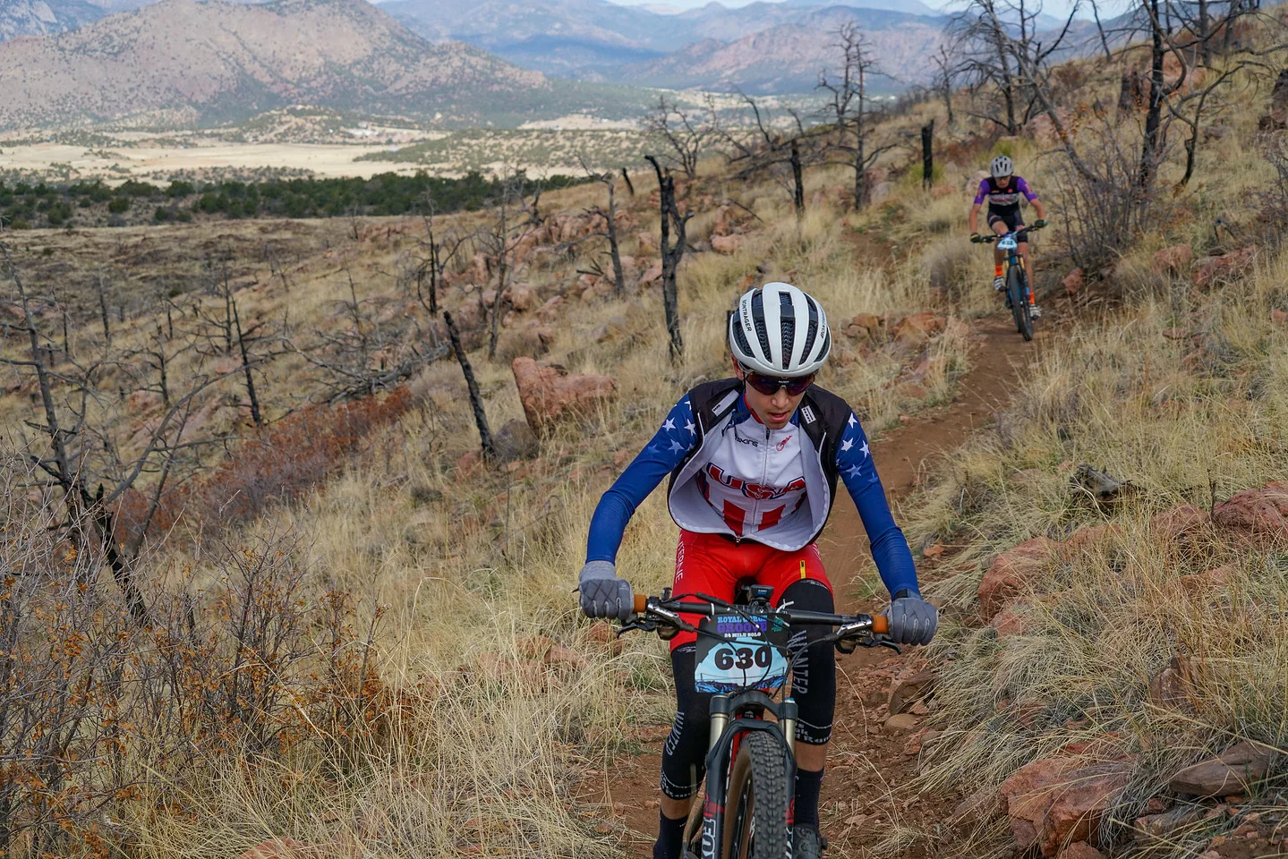 Riders on the Royal Gorge Groove course in Royal Gorge Park