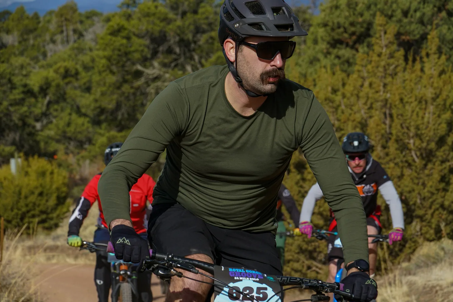 Riders on the Royal Gorge Groove course in Royal Gorge Park