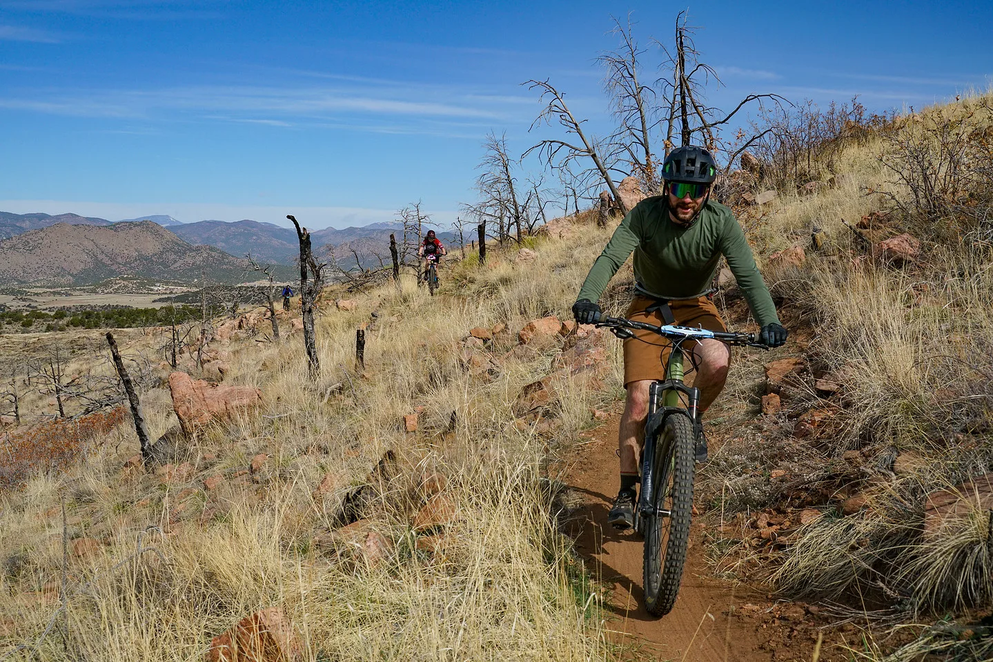 Riders on the Royal Gorge Groove course in Royal Gorge Park