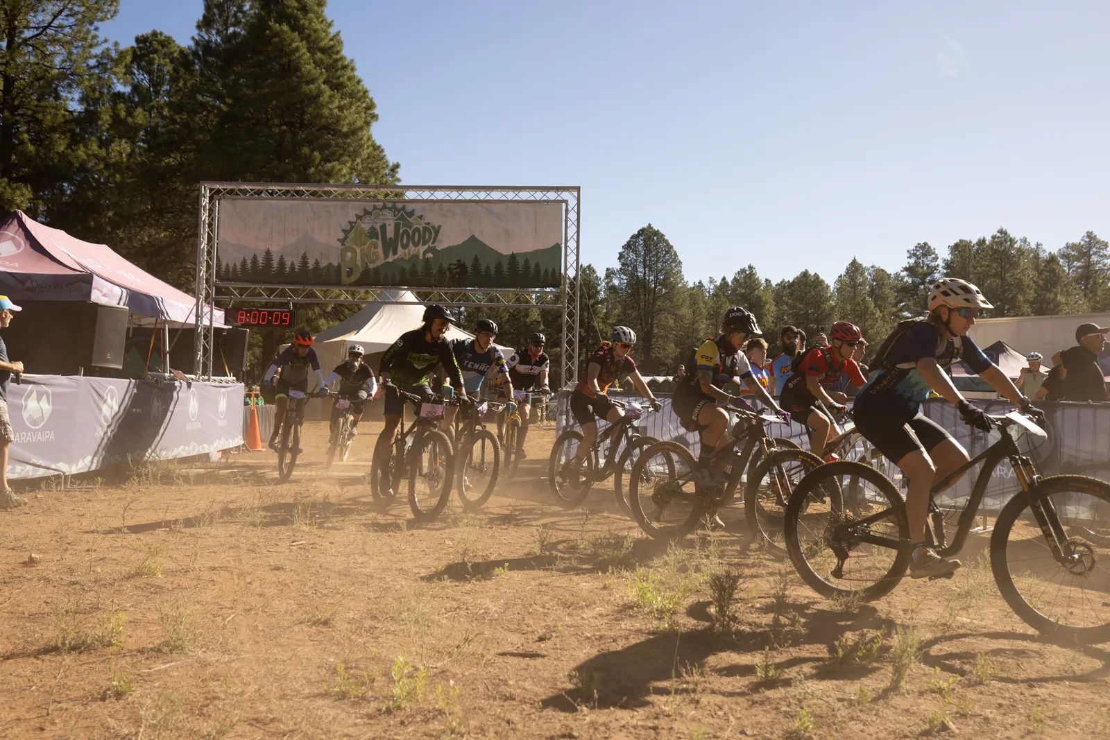 Start of the Big Woody Rides at Fort Tuthill County Park, Flagstaff