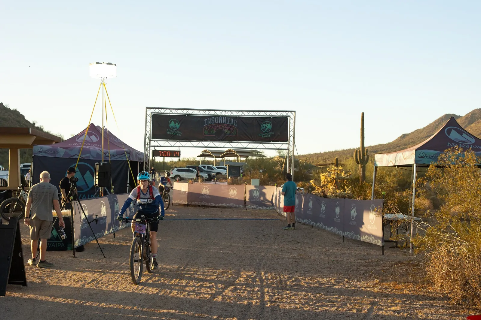 Start of the Stunner Night Rides in Usery Mountain Regional Park