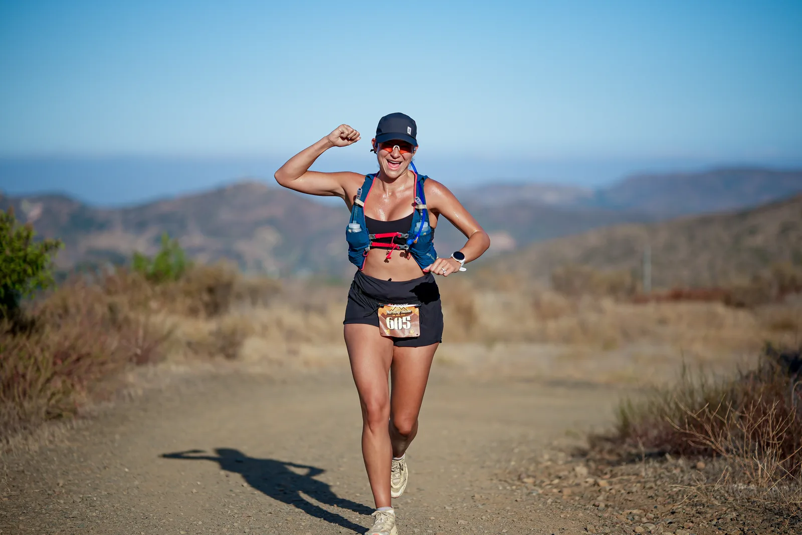 Runners in the Santa Monica Mountains at the Harding Hustle