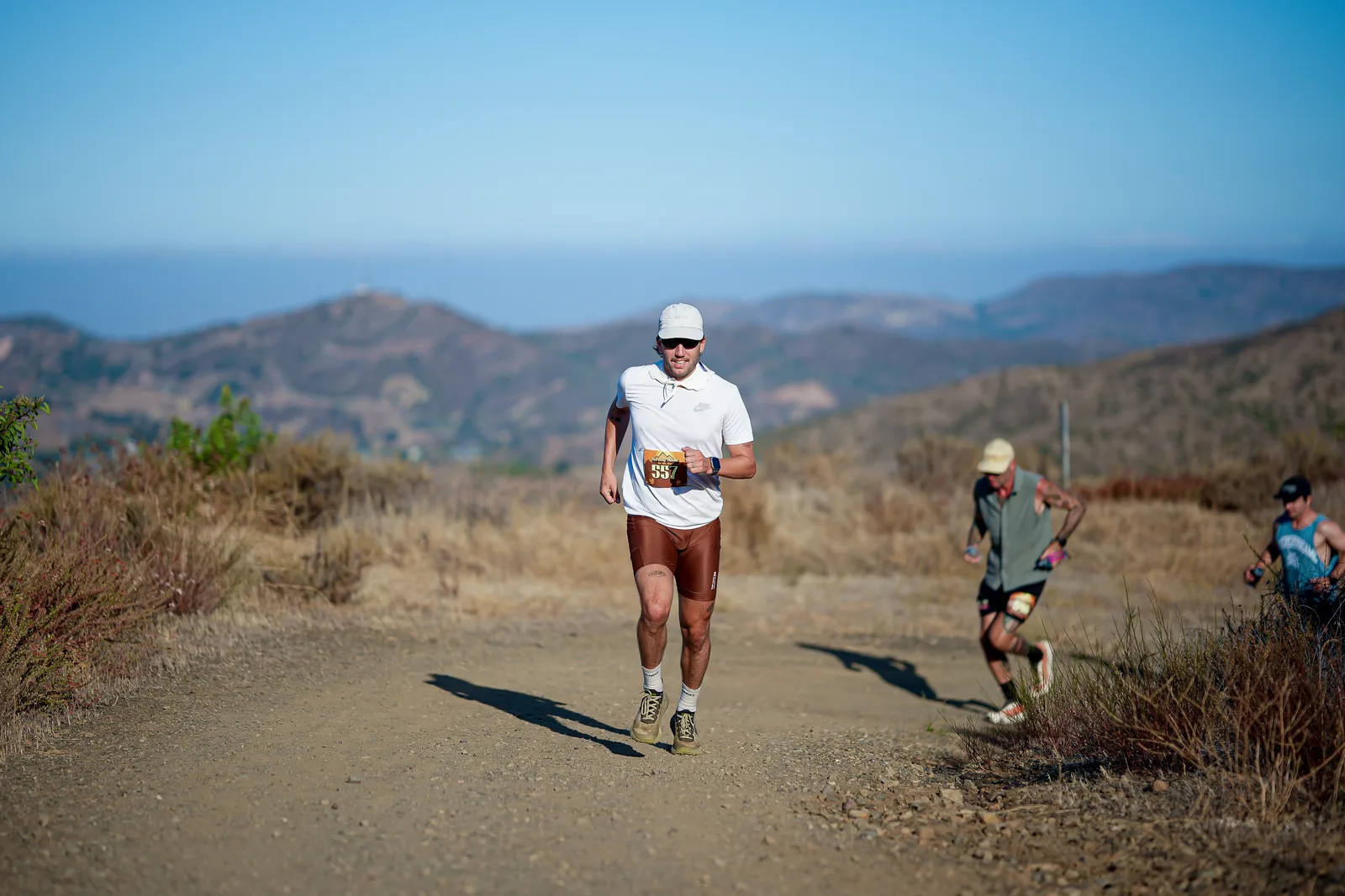 Runners in the Santa Monica Mountains at the Harding Hustle