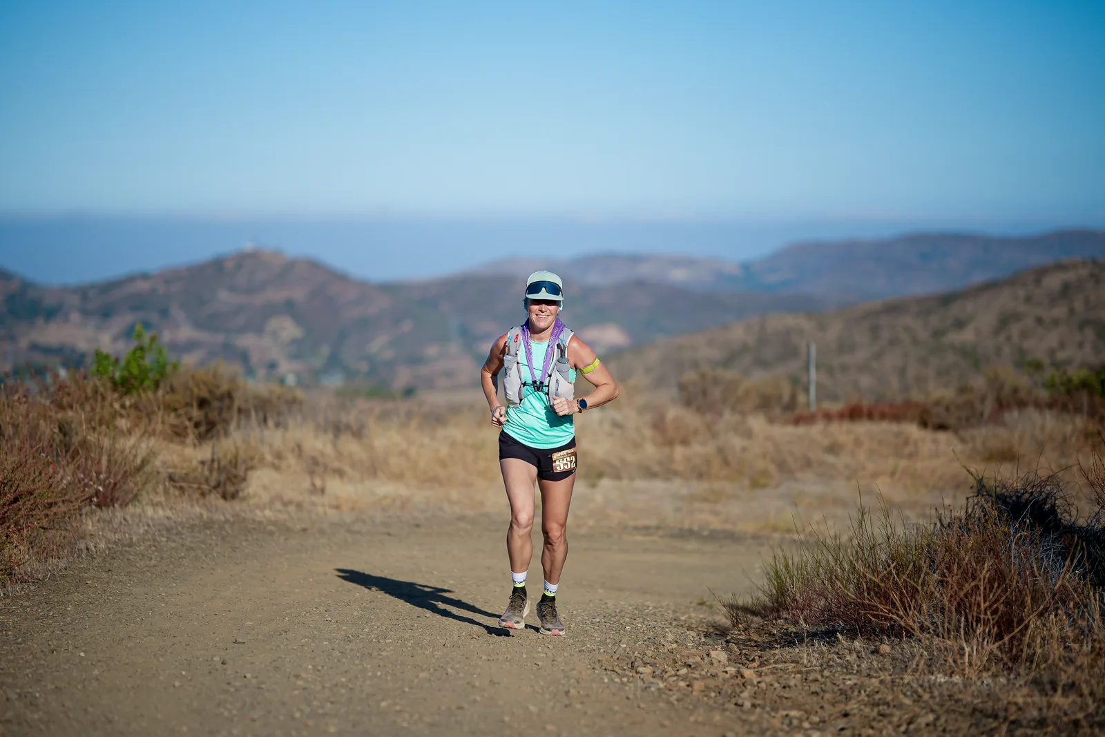 Runners in the Santa Monica Mountains at the Harding Hustle
