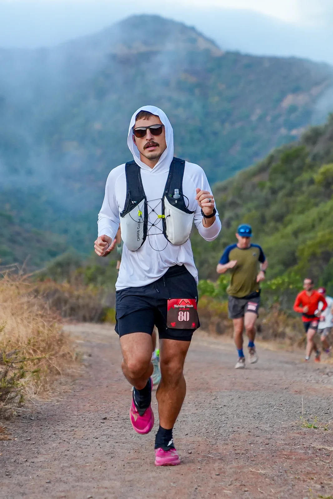 Runners in the Santa Monica Mountains at the Harding Hustle