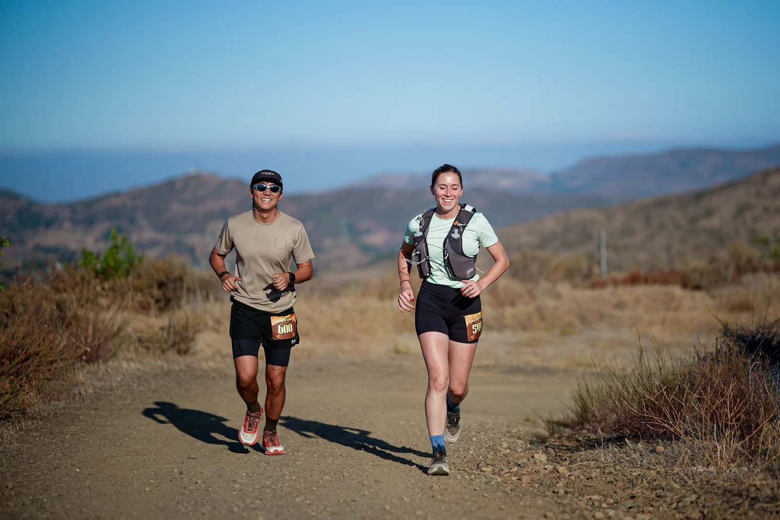 Runners in the Santa Monica Mountains at the Harding Hustle