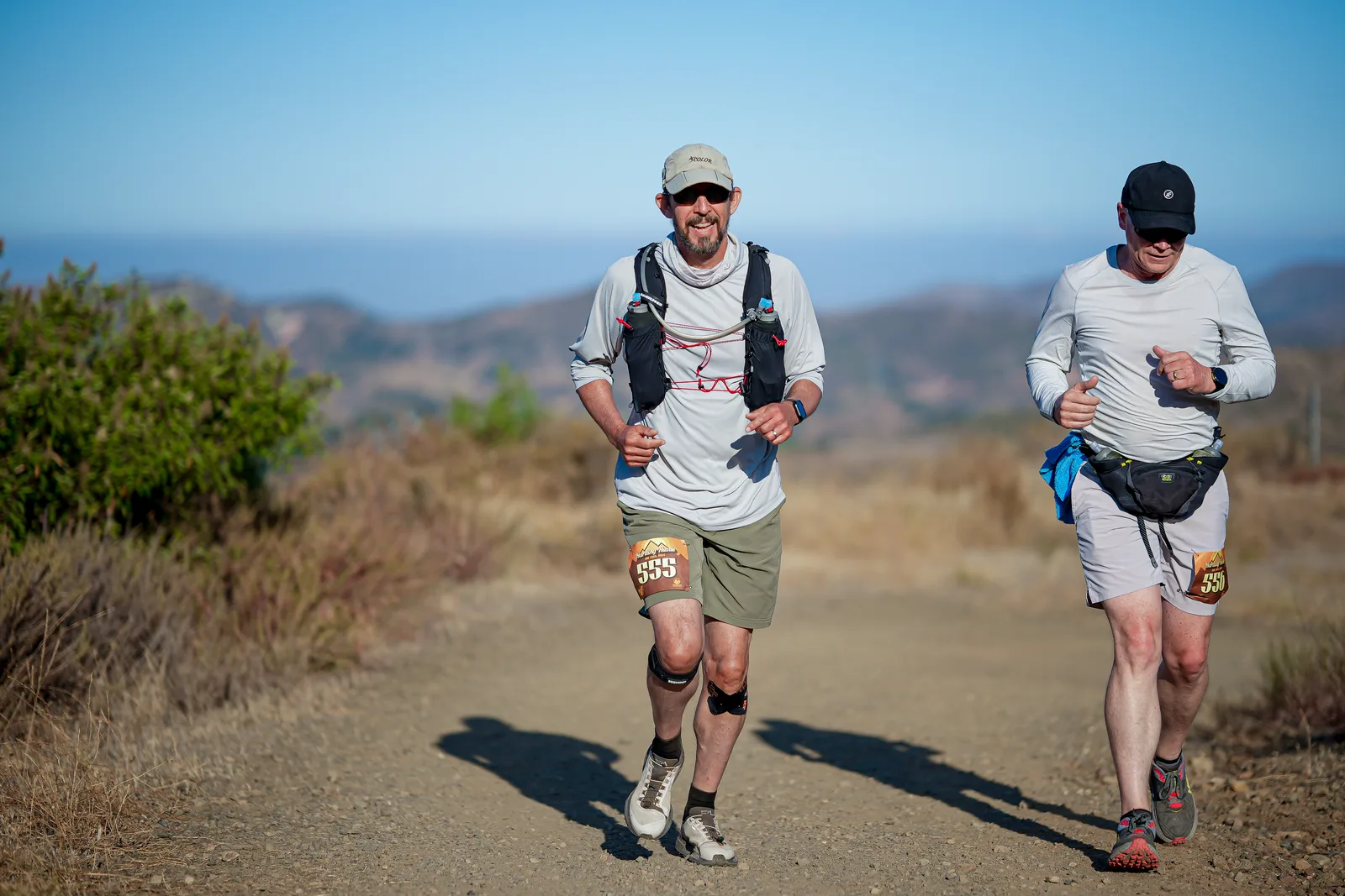 Runners in the Santa Monica Mountains at the Harding Hustle