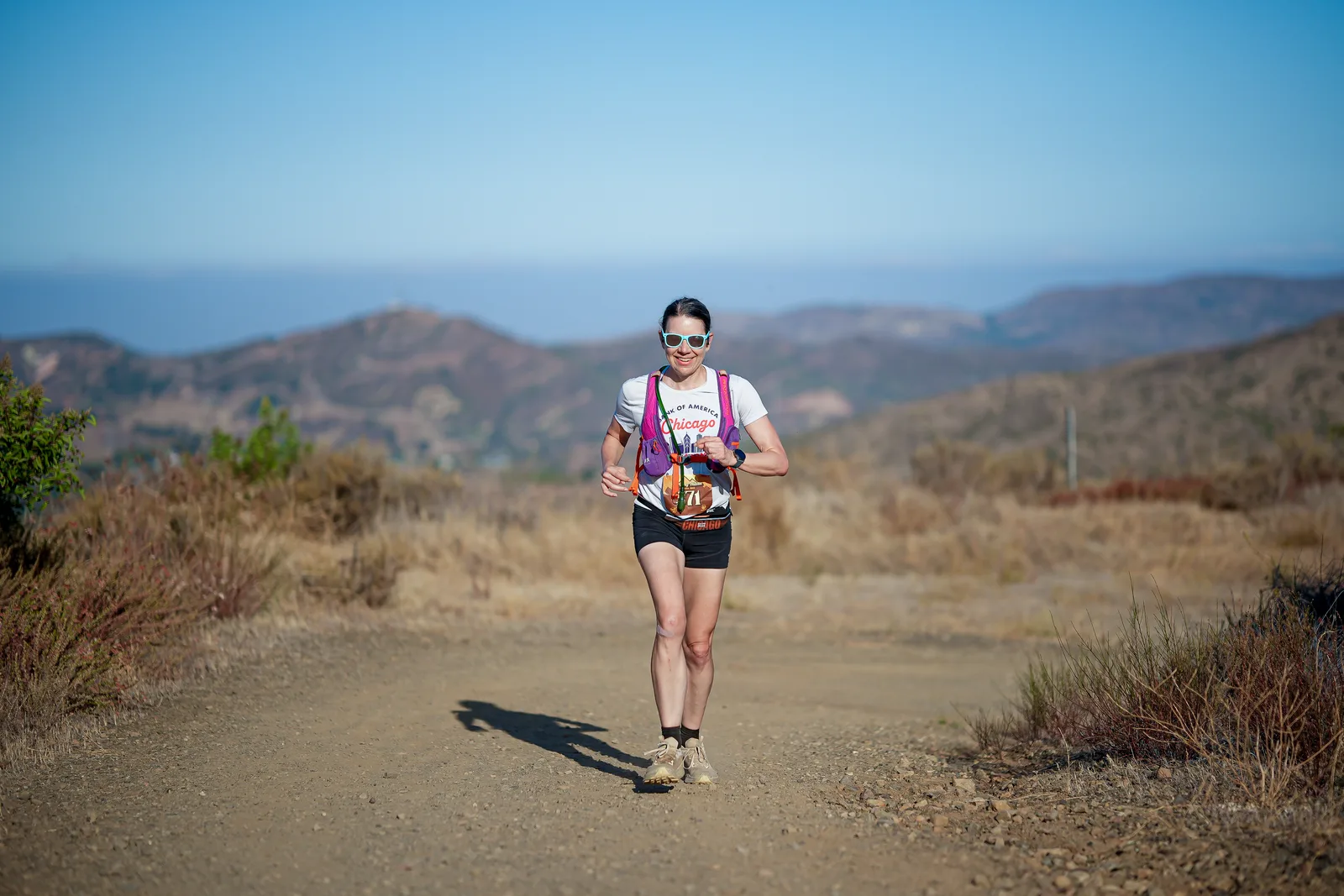 Runners in the Santa Monica Mountains at the Harding Hustle