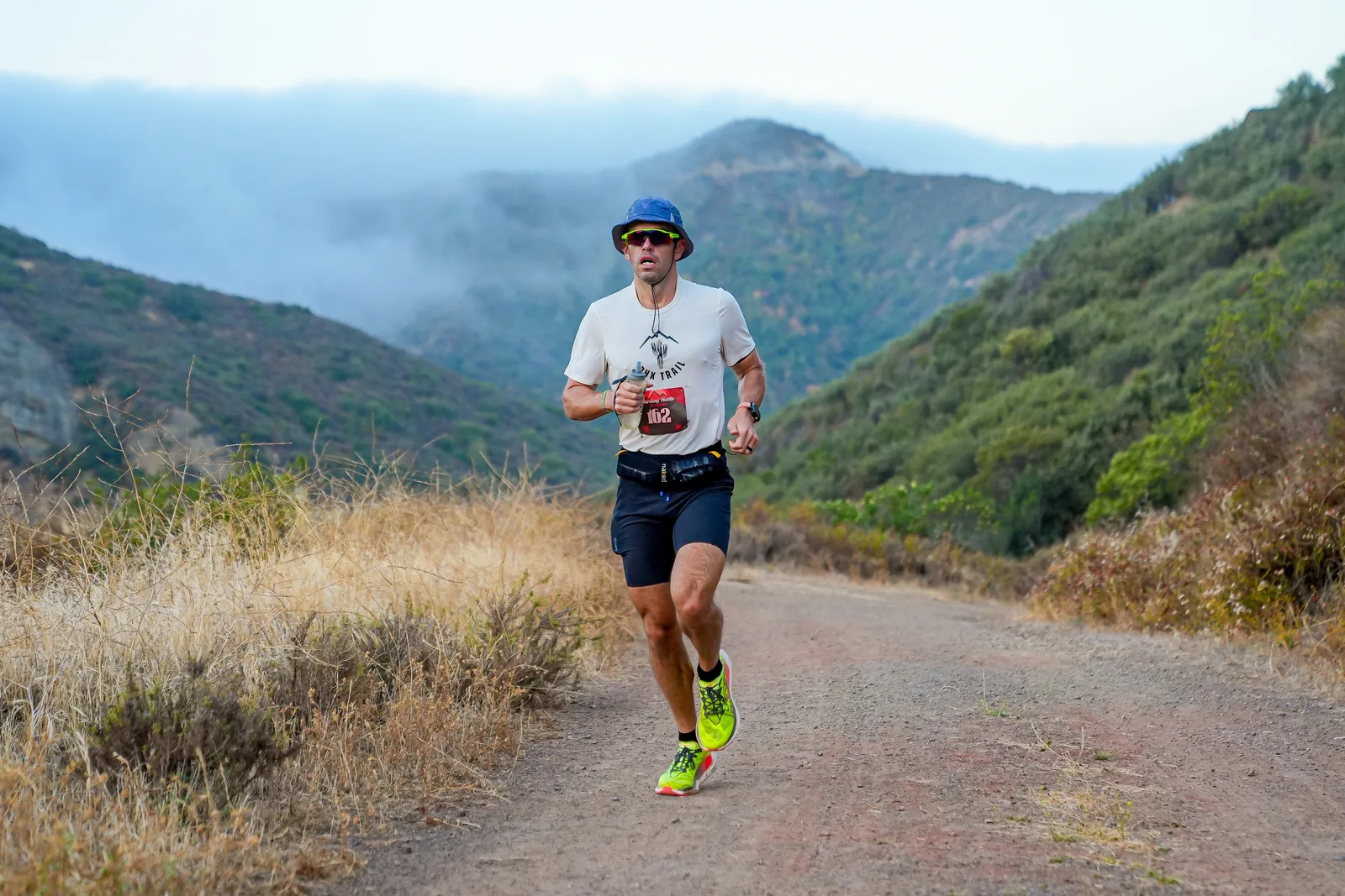 Runners in the Santa Monica Mountains at the Harding Hustle