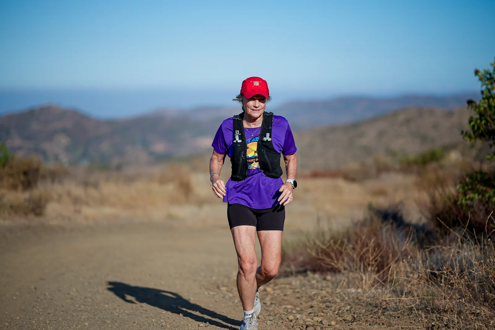 Runners in the Santa Monica Mountains at the Harding Hustle