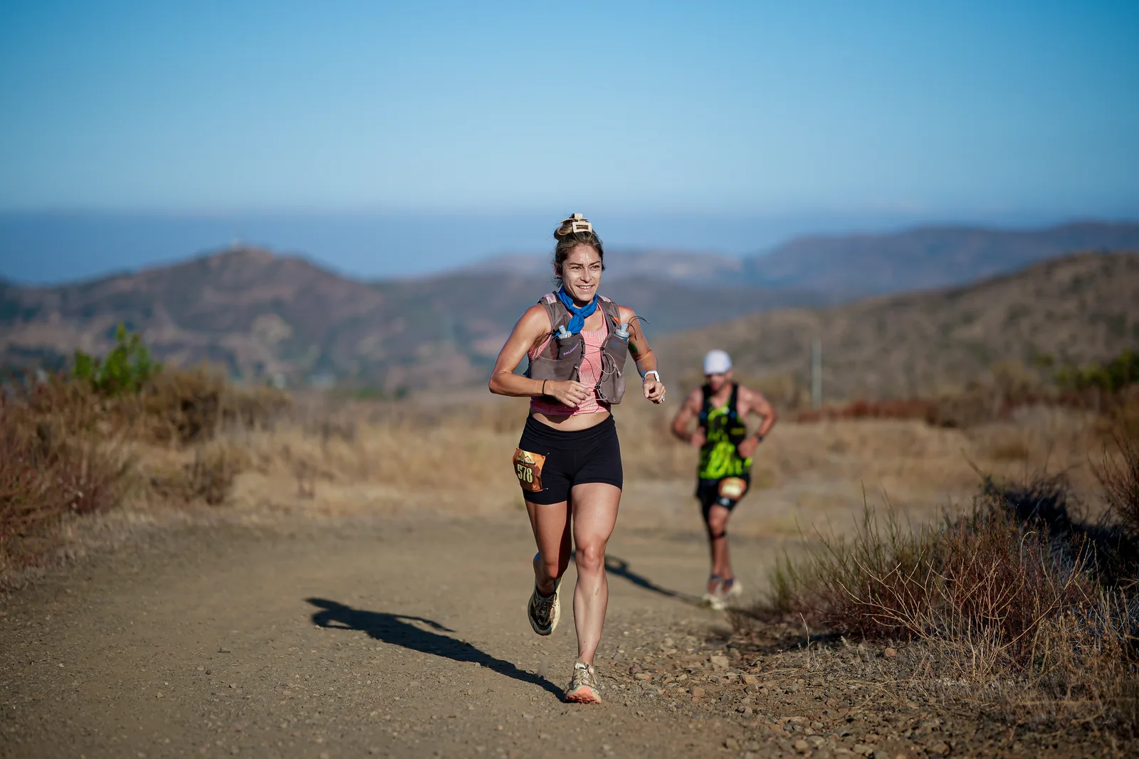 Runners in the Santa Monica Mountains at the Harding Hustle