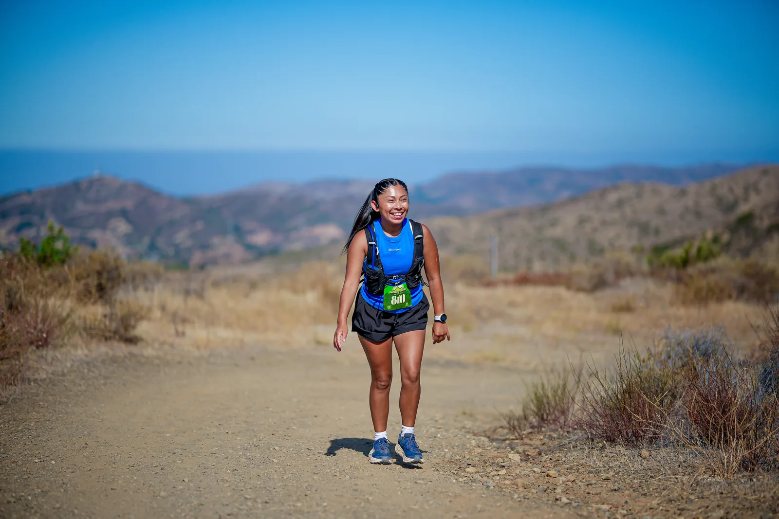 Runners in the Santa Monica Mountains at the Harding Hustle
