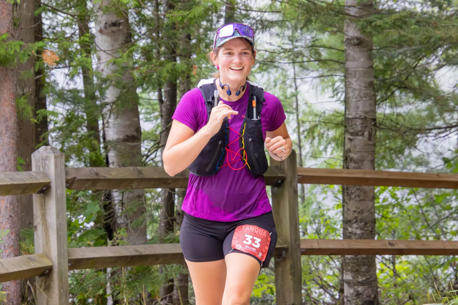 Runners at the Tahqua Trail Runs in the Upper Peninsula