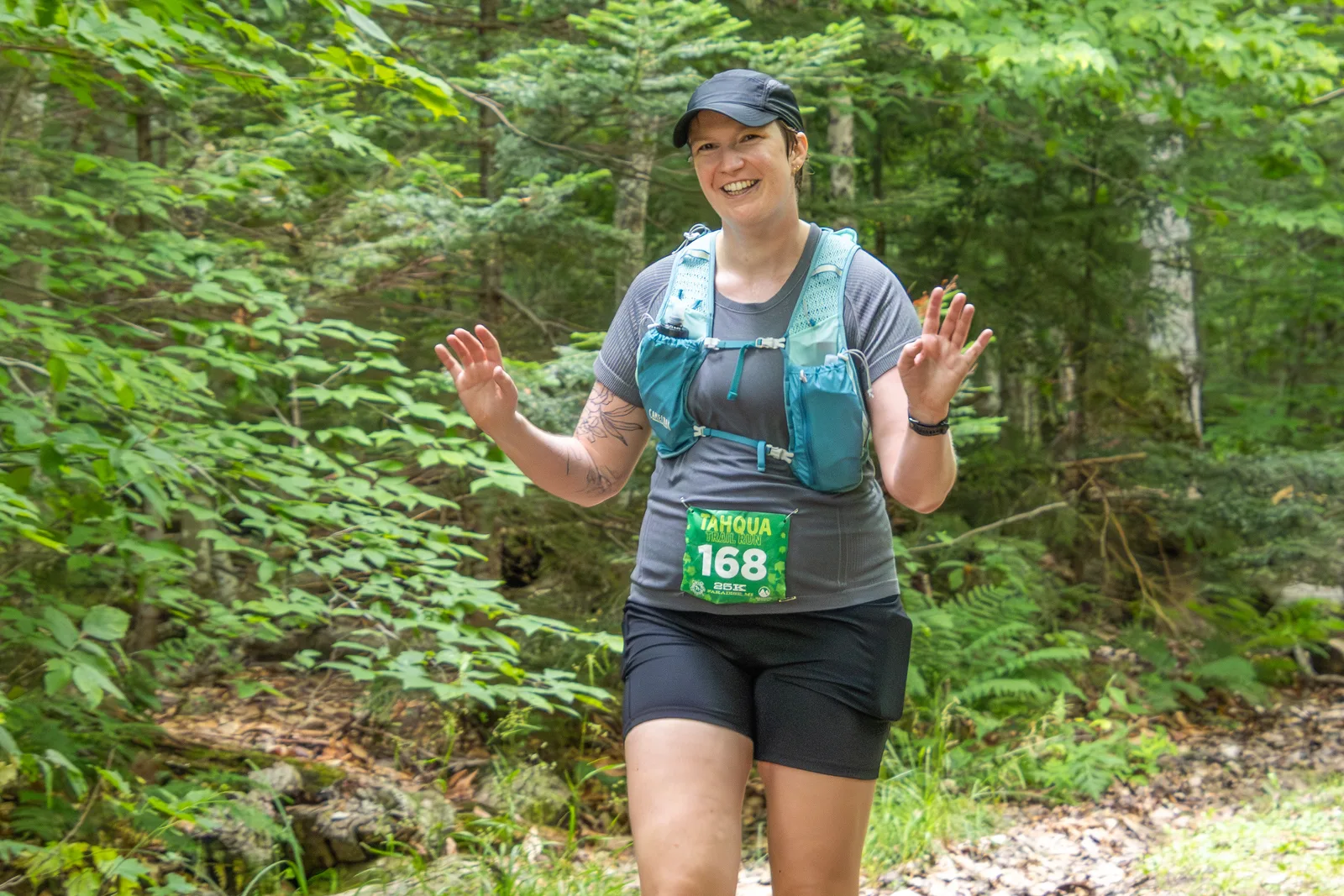 Runners at the Tahqua Trail Runs in the Upper Peninsula