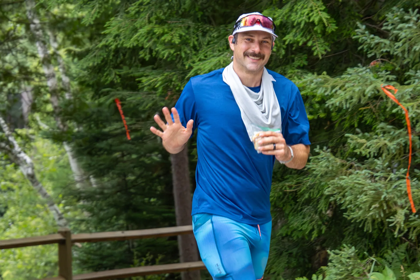 Runners at the Tahqua Trail Runs in the Upper Peninsula