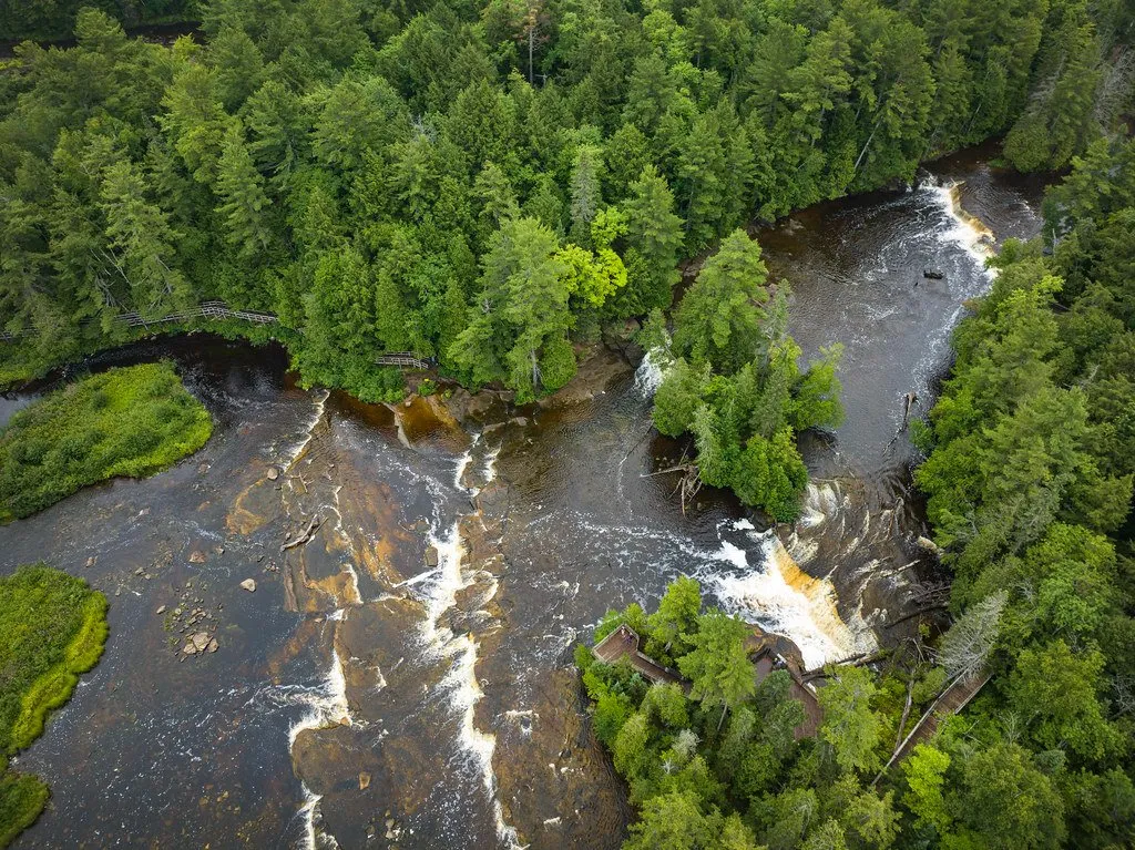 The Lower Falls from above
