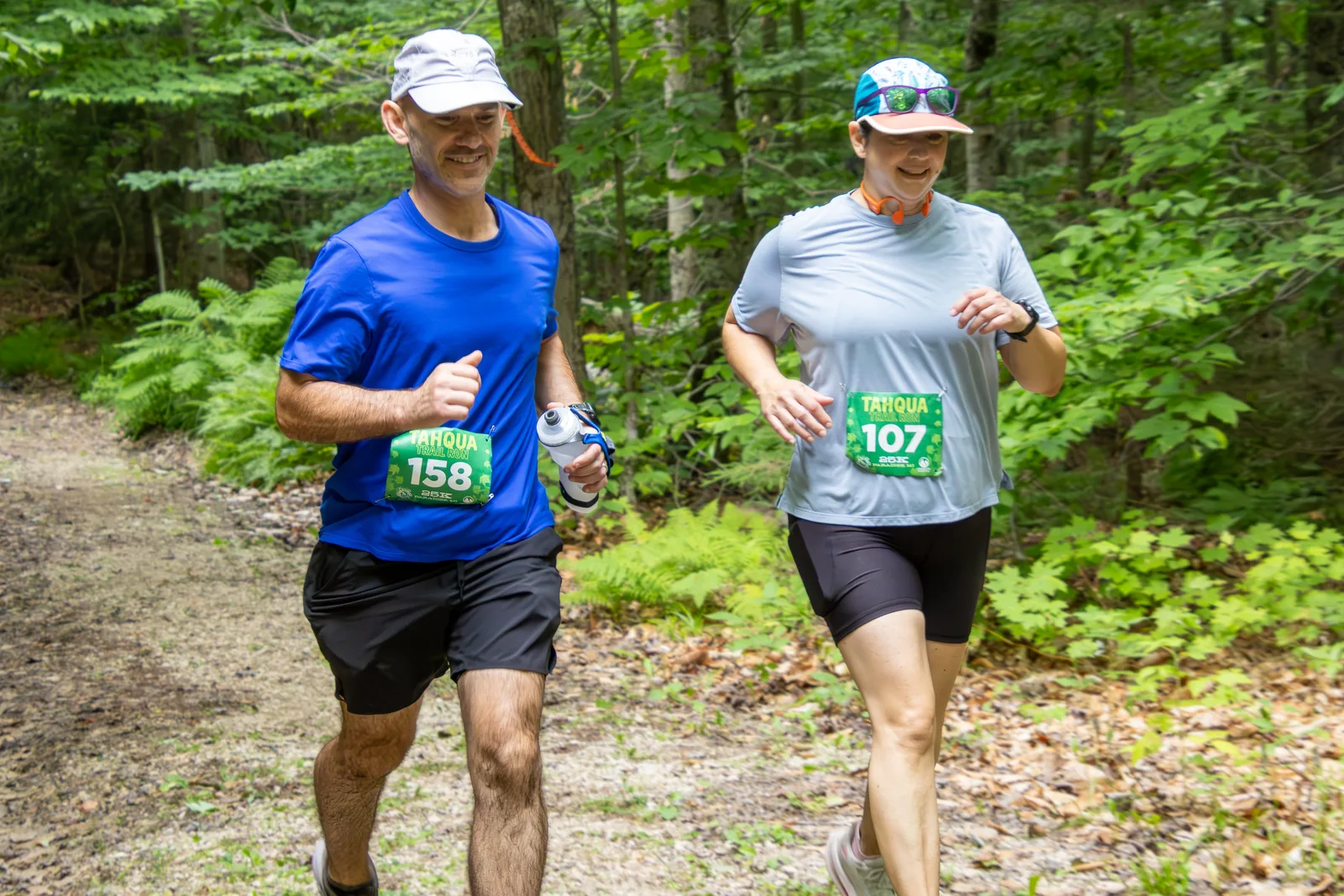 Runners at the Tahqua Trail Runs in the Upper Peninsula