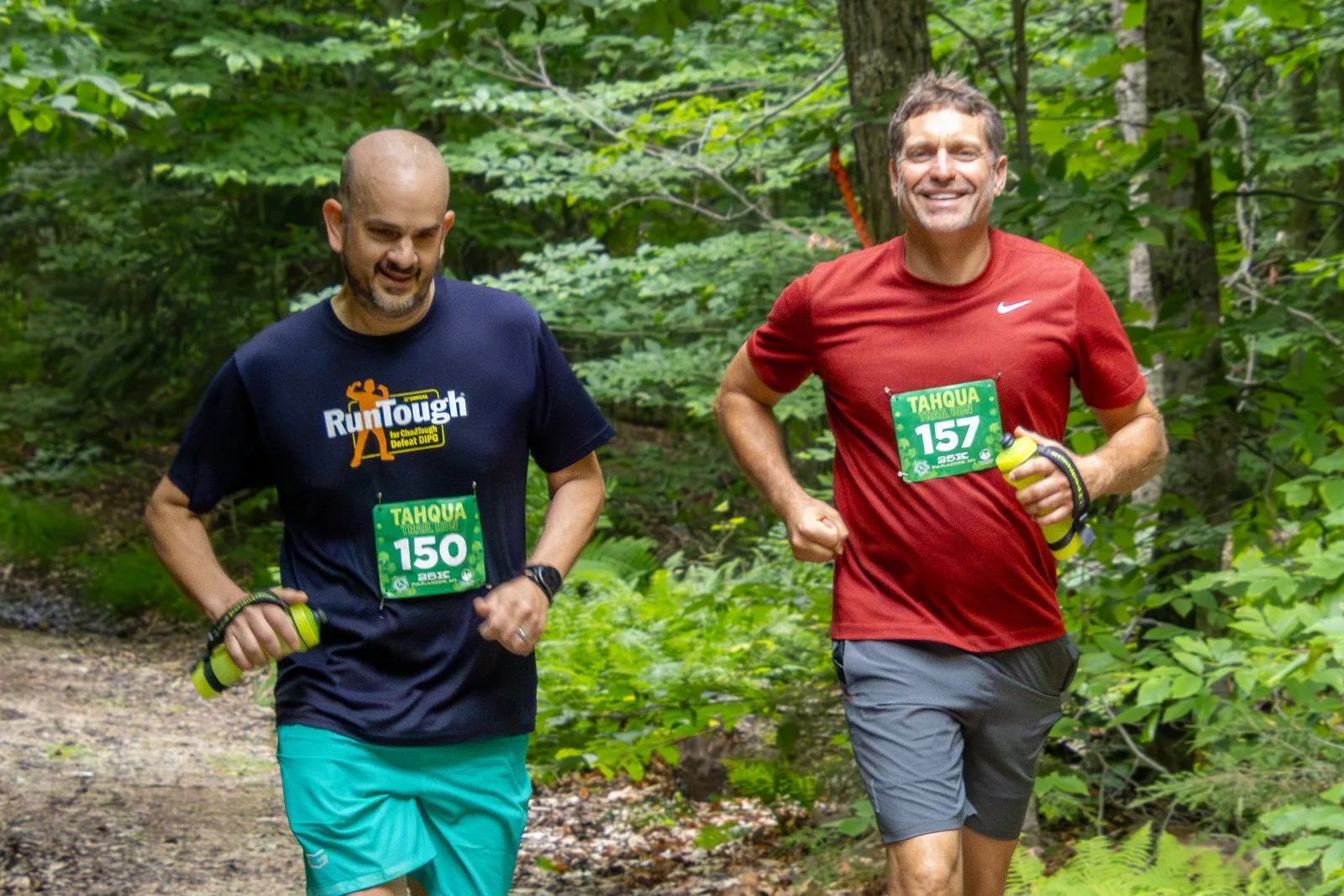Runners at the Tahqua Trail Runs in the Upper Peninsula