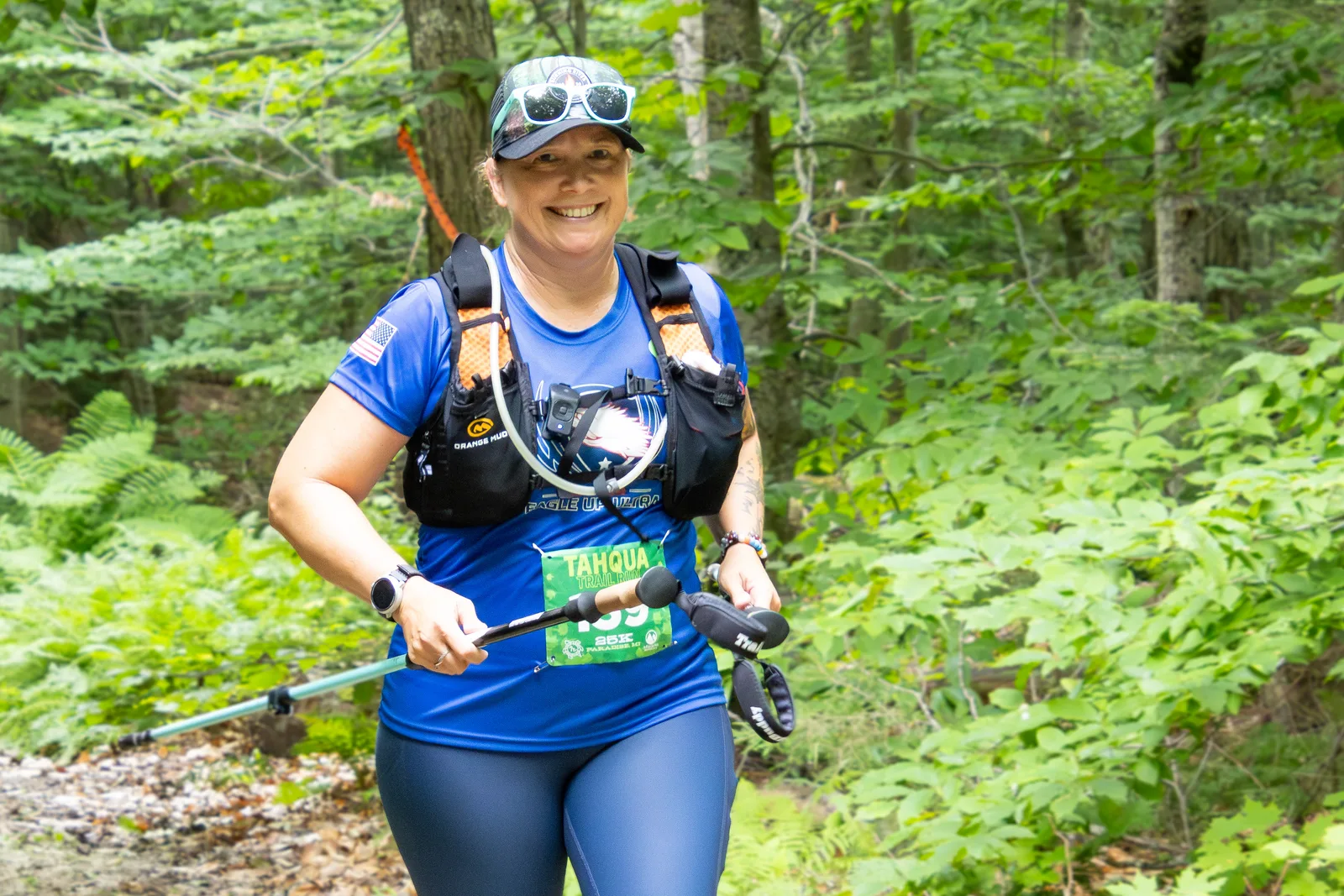 Runners at the Tahqua Trail Runs in the Upper Peninsula