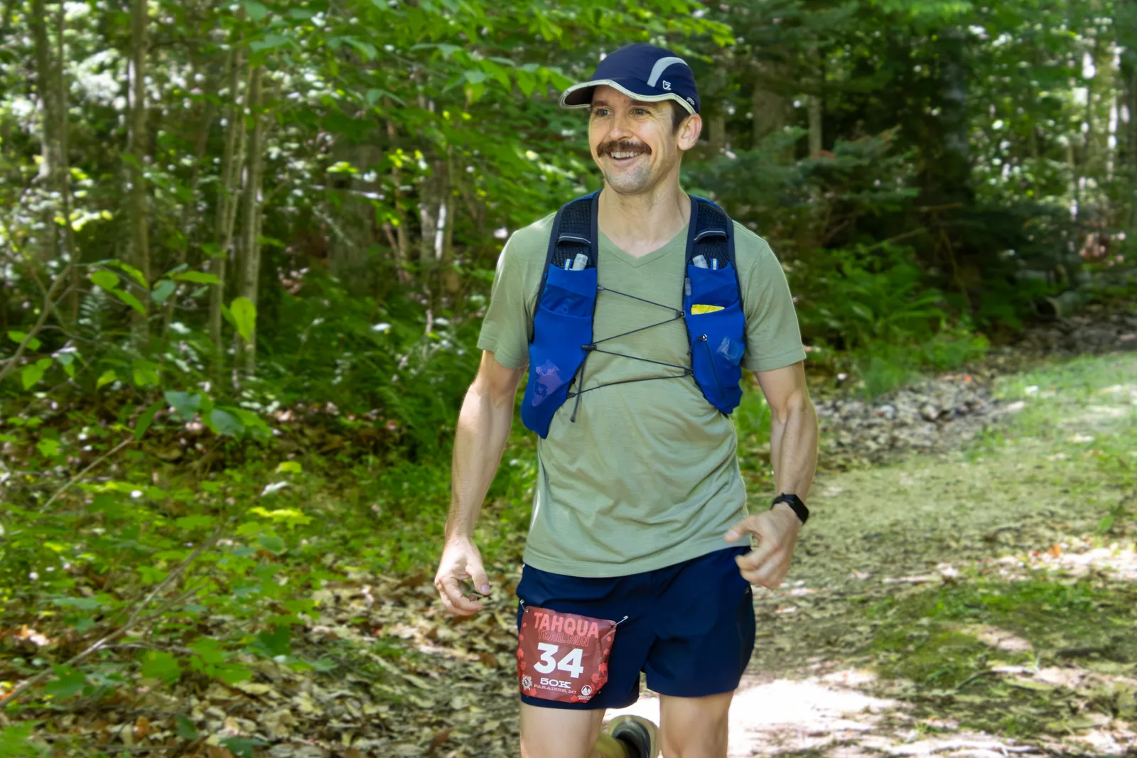 Runners at the Tahqua Trail Runs in the Upper Peninsula