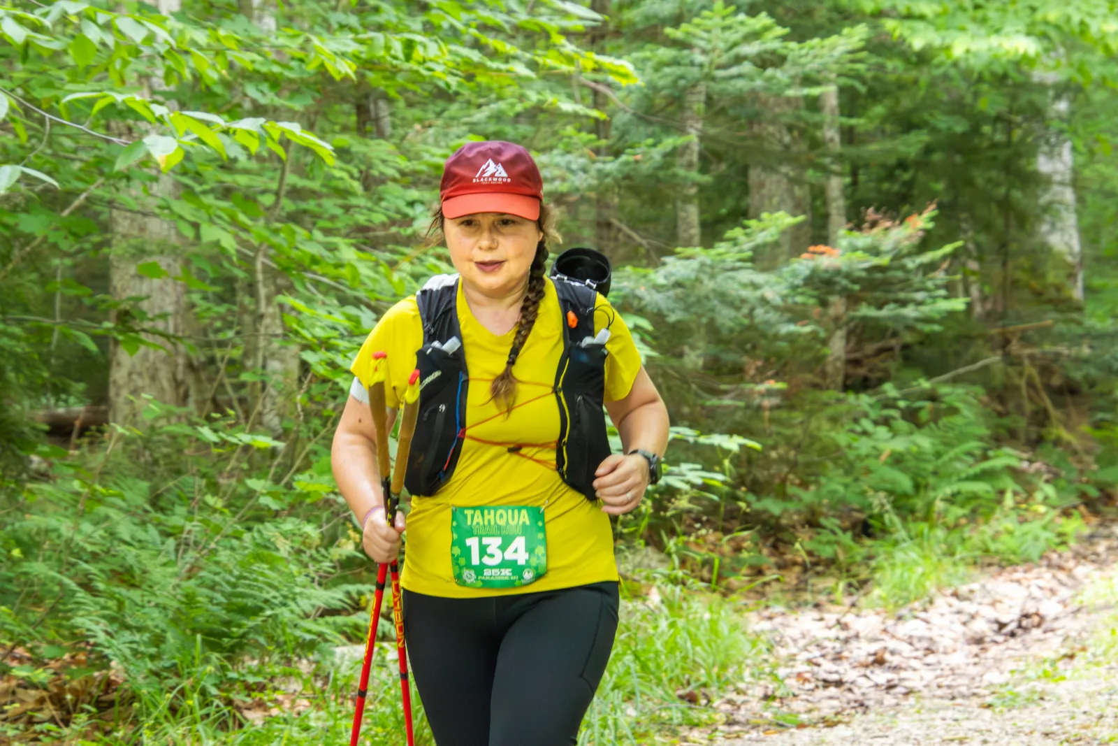 Runners at the Tahqua Trail Runs in the Upper Peninsula