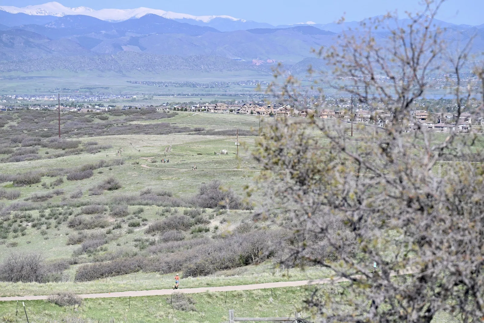 The view across the valley from the course