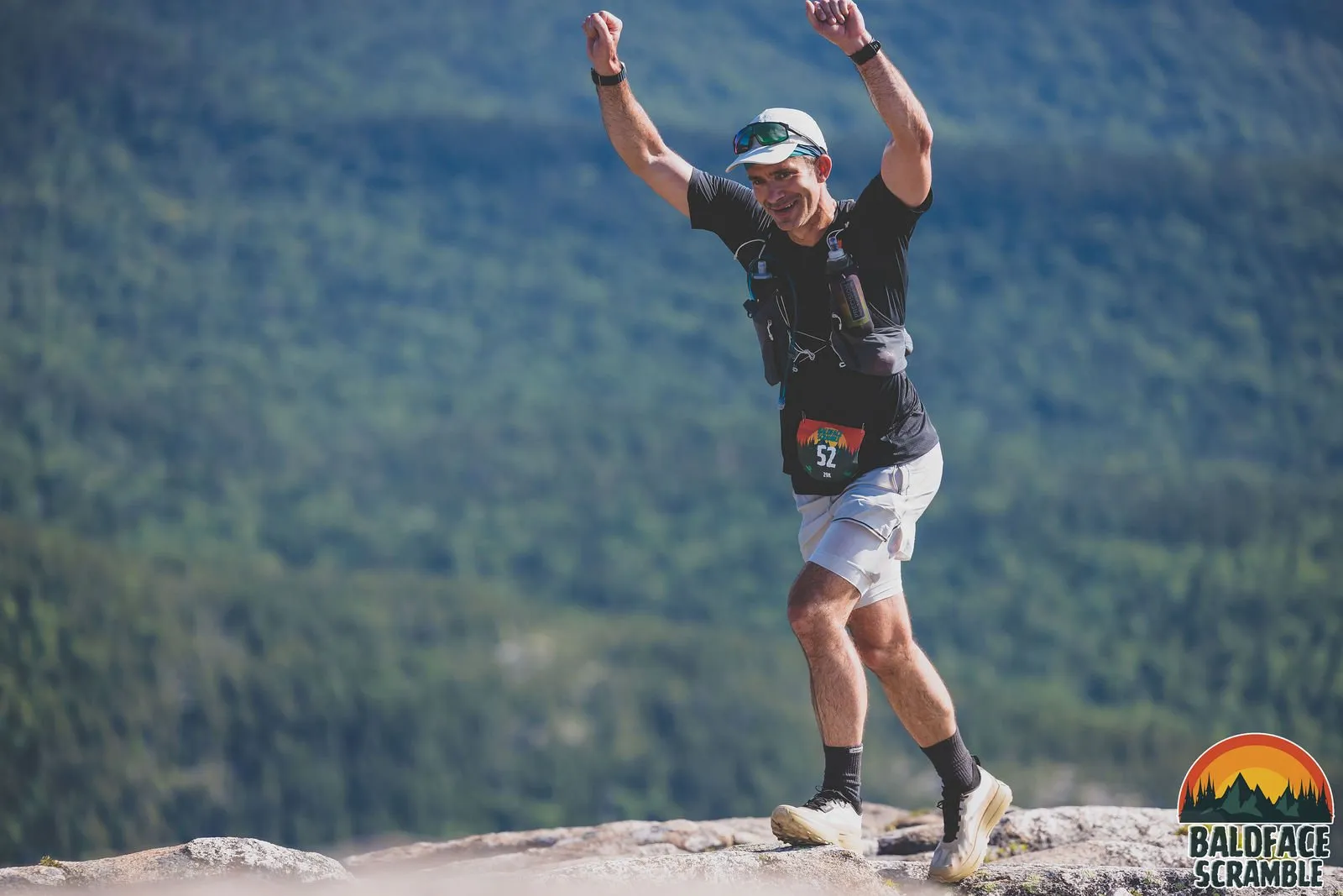 Arms up on the ridge