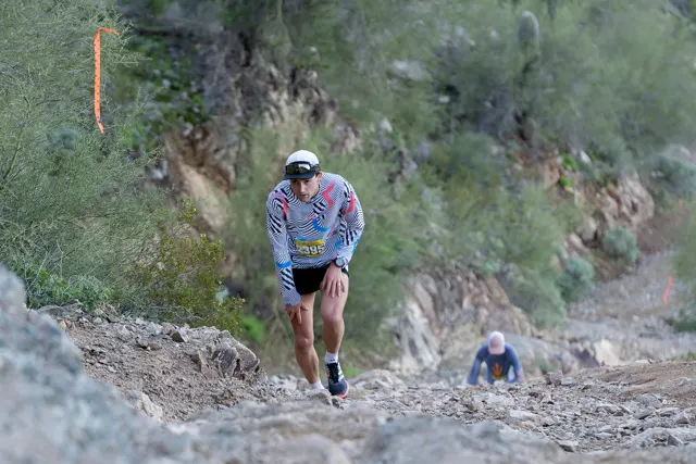 The steep climb at San Tan Scramble