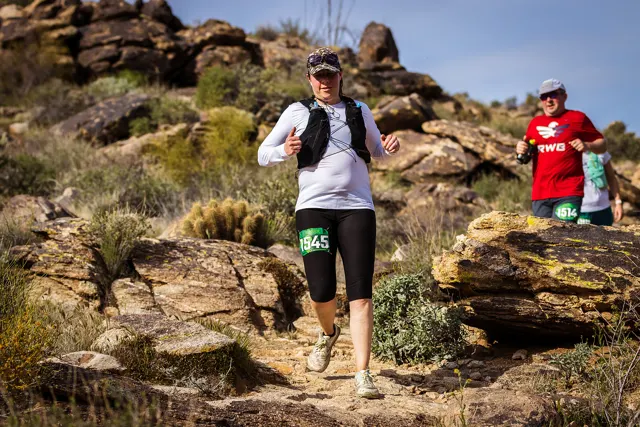 Rocky singletrack at Mesquite Canyon